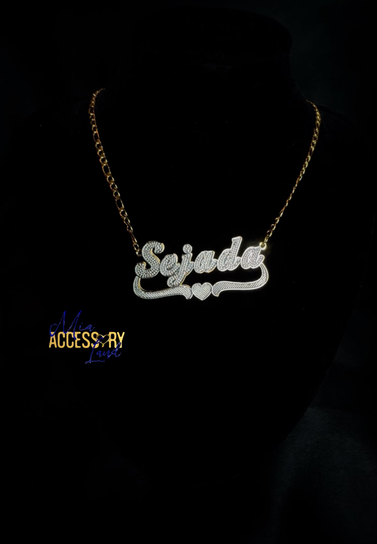 Double Layered Plated Name Neckalce
