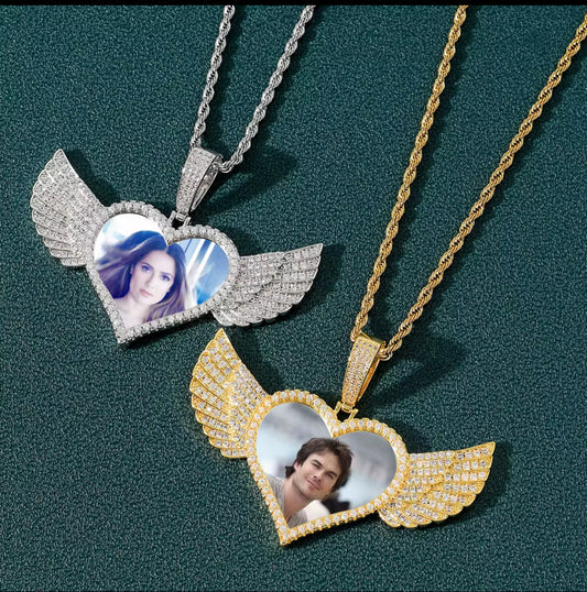 Photo Pendant With Wings